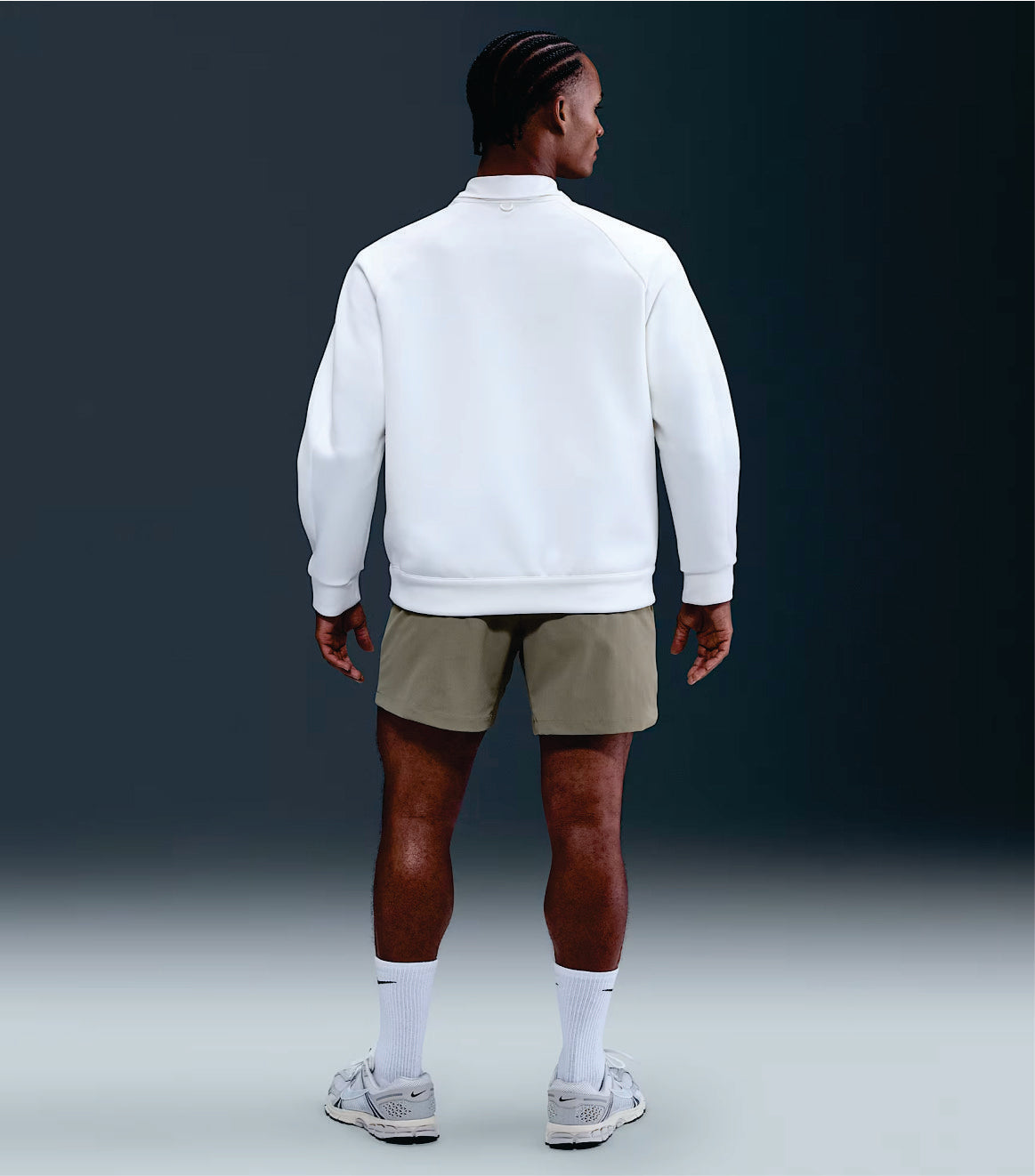 Olive Green Men's Casual Tailored Shorts Comfortable Fit, Classic Belt Loops, Dual Back Pockets