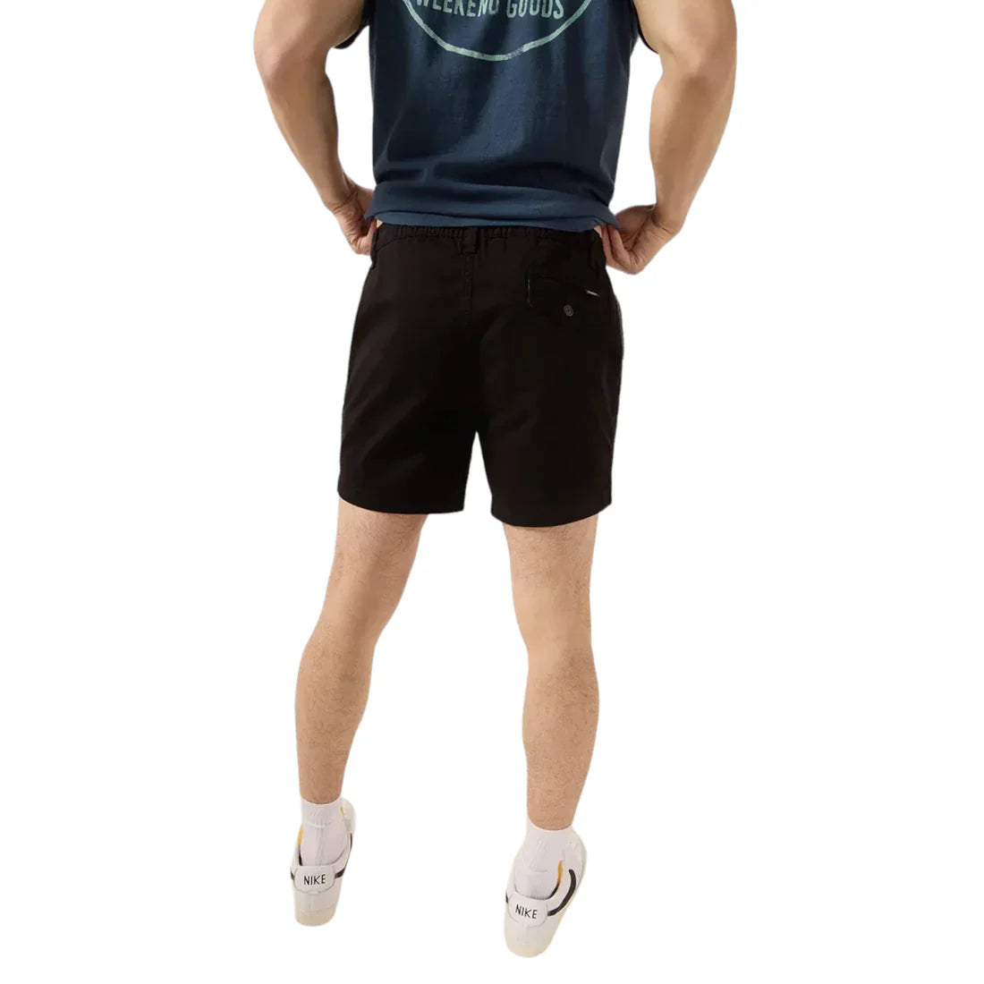 Casual Black Athletic Shorts Outfit