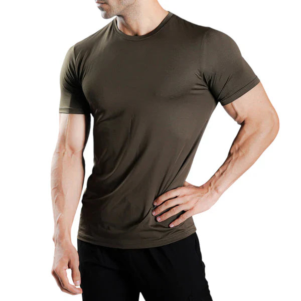 Olive Flex Mesh Tee: Extremely Flexible Design