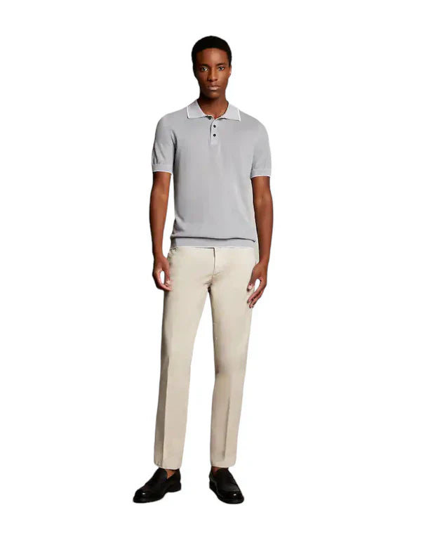 Men's Classic Light Gray Polo Shirt