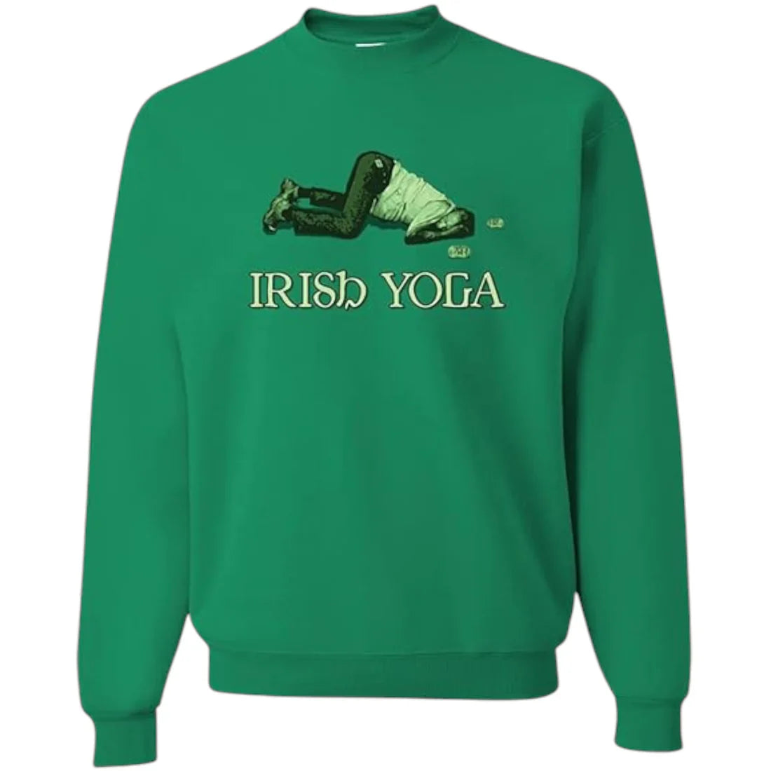 Men's Green Irish Yoga Sweatshirt – Funny St. Patrick's Day Pullover