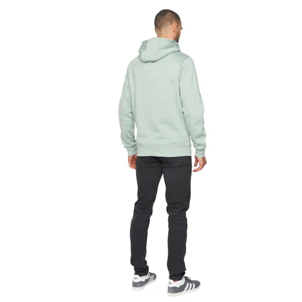 Men's Light Green Casual Hoodie with Kangaroo Pocket