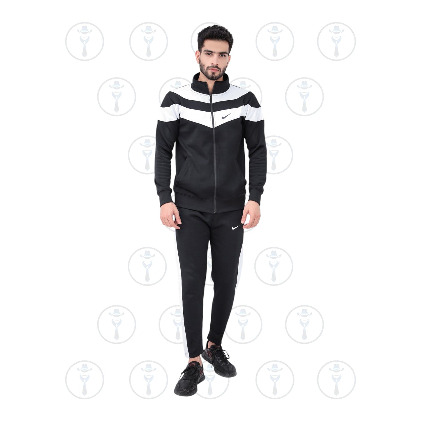 Nike Turbo-Winter Tracksuit Classic Black & White Elegance