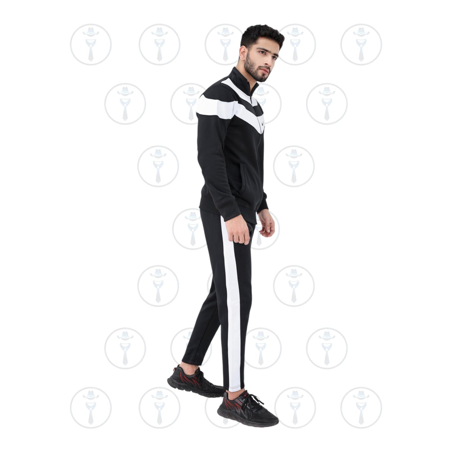 Nike Turbo-Winter Tracksuit Classic Black & White Elegance