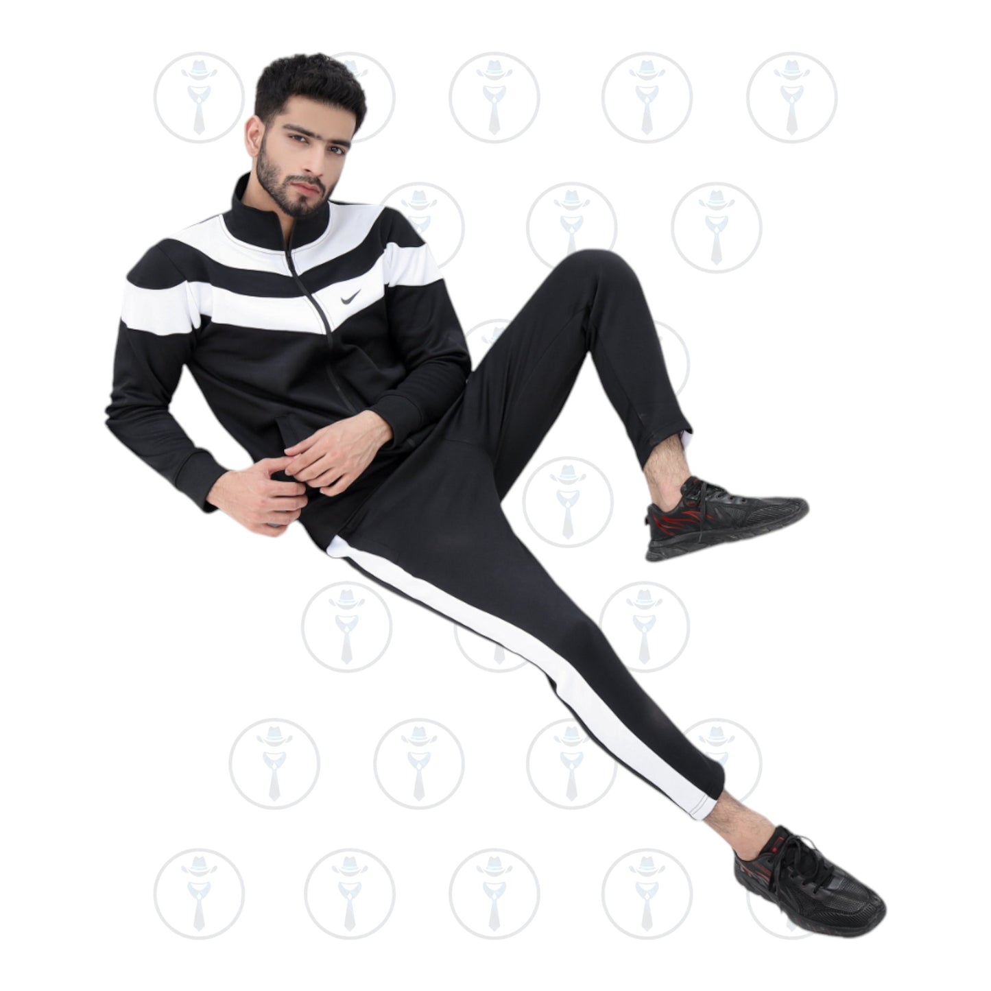 Nike Turbo-Winter Tracksuit Classic Black & White Elegance