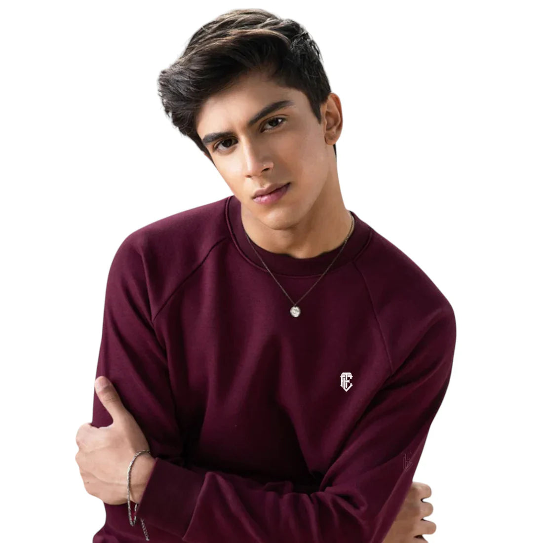 Stylish Maroon Sweatshirt for Men