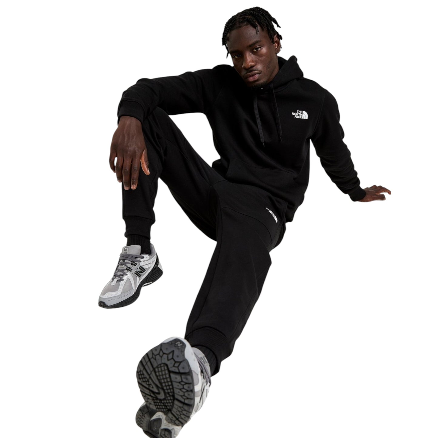 All-Black North Face Tracksuit Set – Logo Branded & Street-Ready