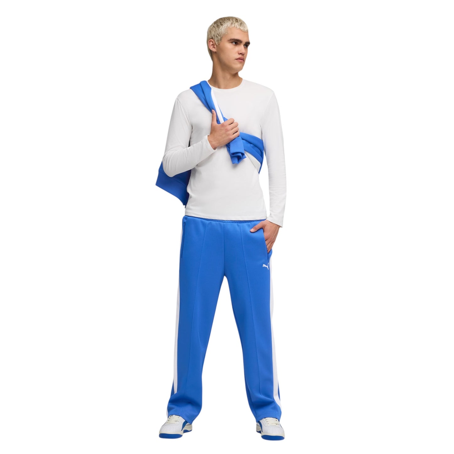 PUMA T7 Always On Men's Tracksuit – Blue & White Casual Sportswear