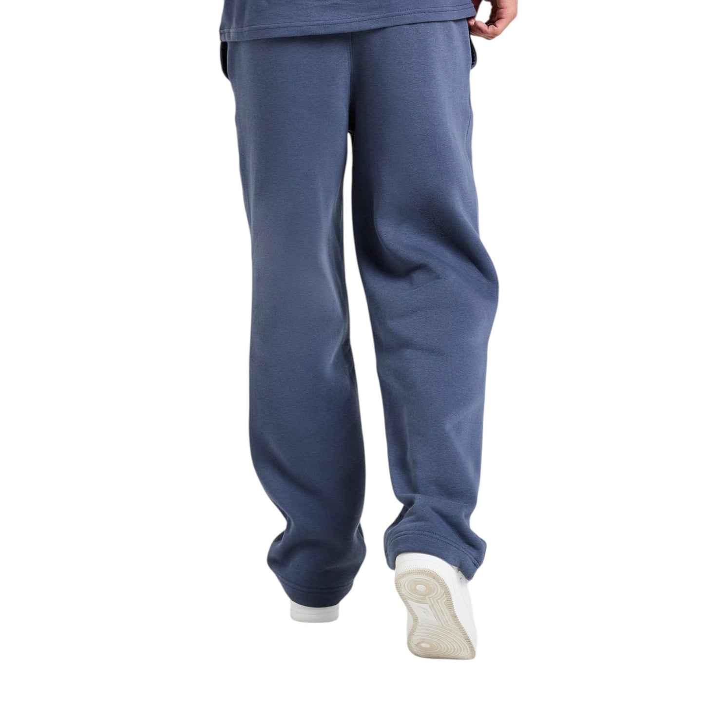 Blue scrubs with pants on a white background