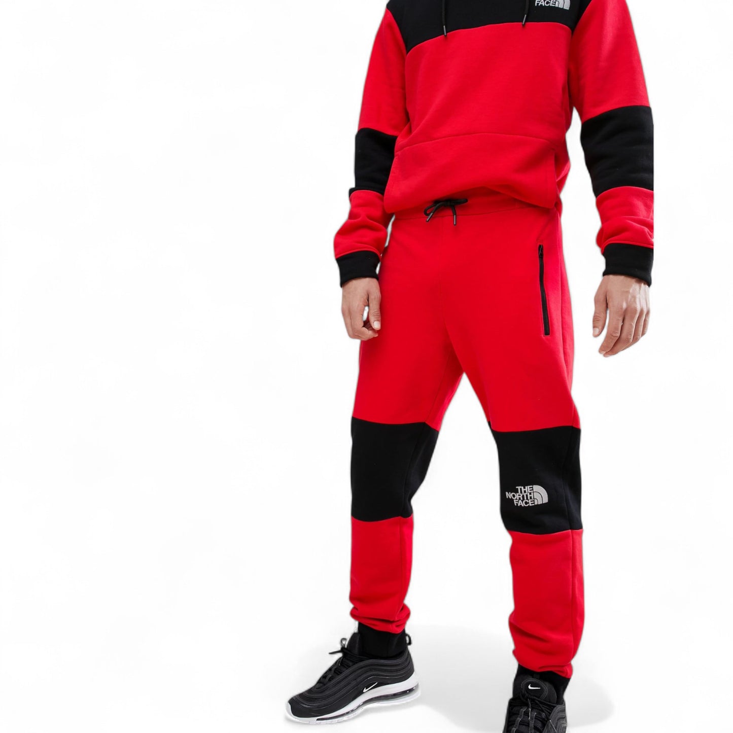 The North Face Red Himalayan Joggers Set Unisex