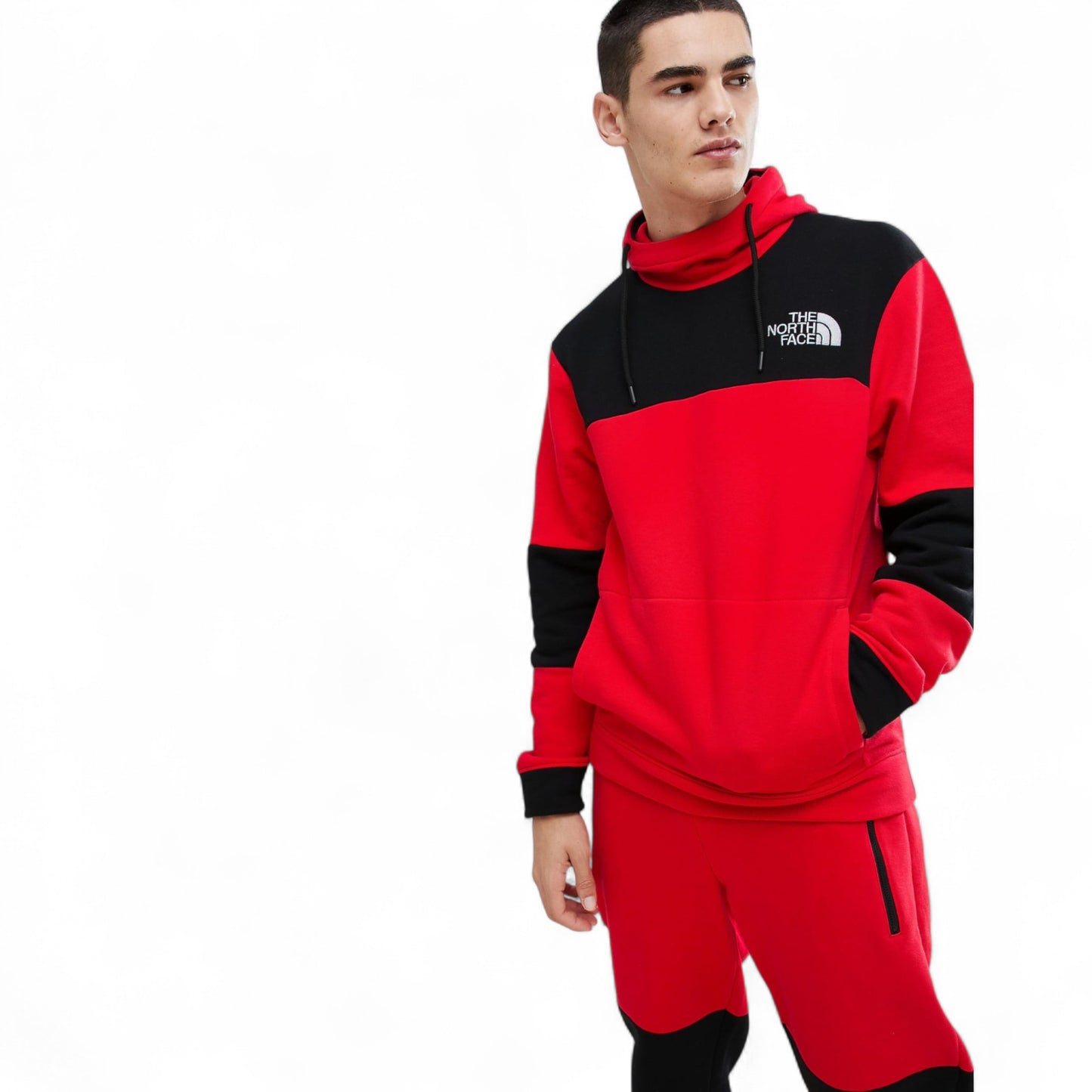 The North Face Red Himalayan Joggers Set Unisex