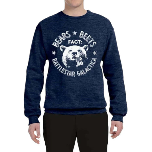 Bears Beets Battlestar Galactical Sweatshirt – Funny Pop Culture Crewneck