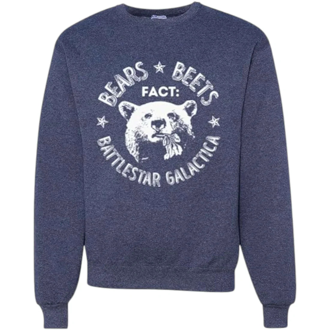Bears Beets Battlestar Galactical Sweatshirt – Funny Pop Culture Crewneck