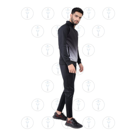 Elevate Your Style: Aqua-Winter Adidas Tracksuit in Black & White