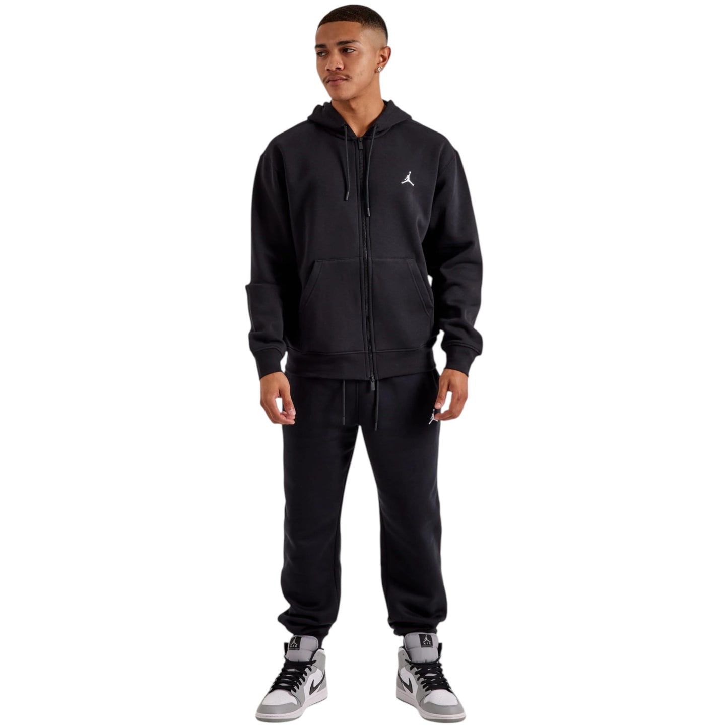 Jordan Men’s Black Full-Zip Hoodie Tracksuit | Sportswear Set