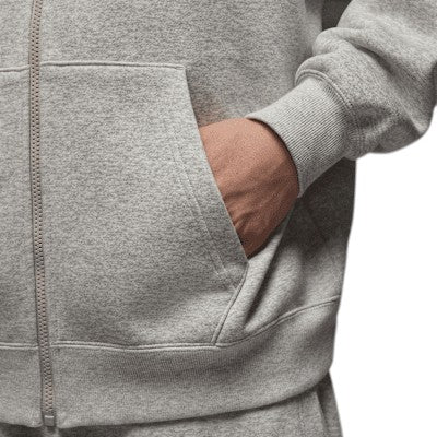 Jordan Men's Grey Full-Zip Hoodie Tracksuit | Oversized Set