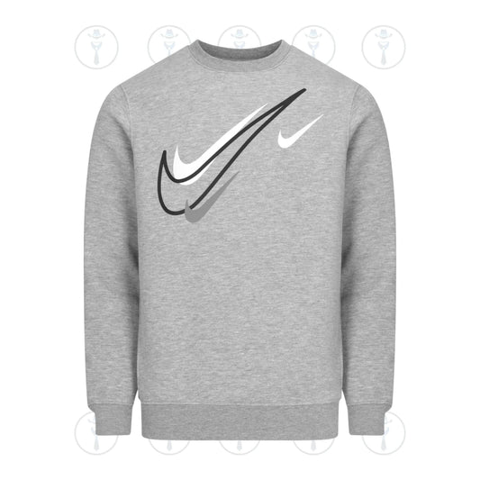 Layered Swoosh Nike Sweatshirt with Bold Branding Nike tracksuit //