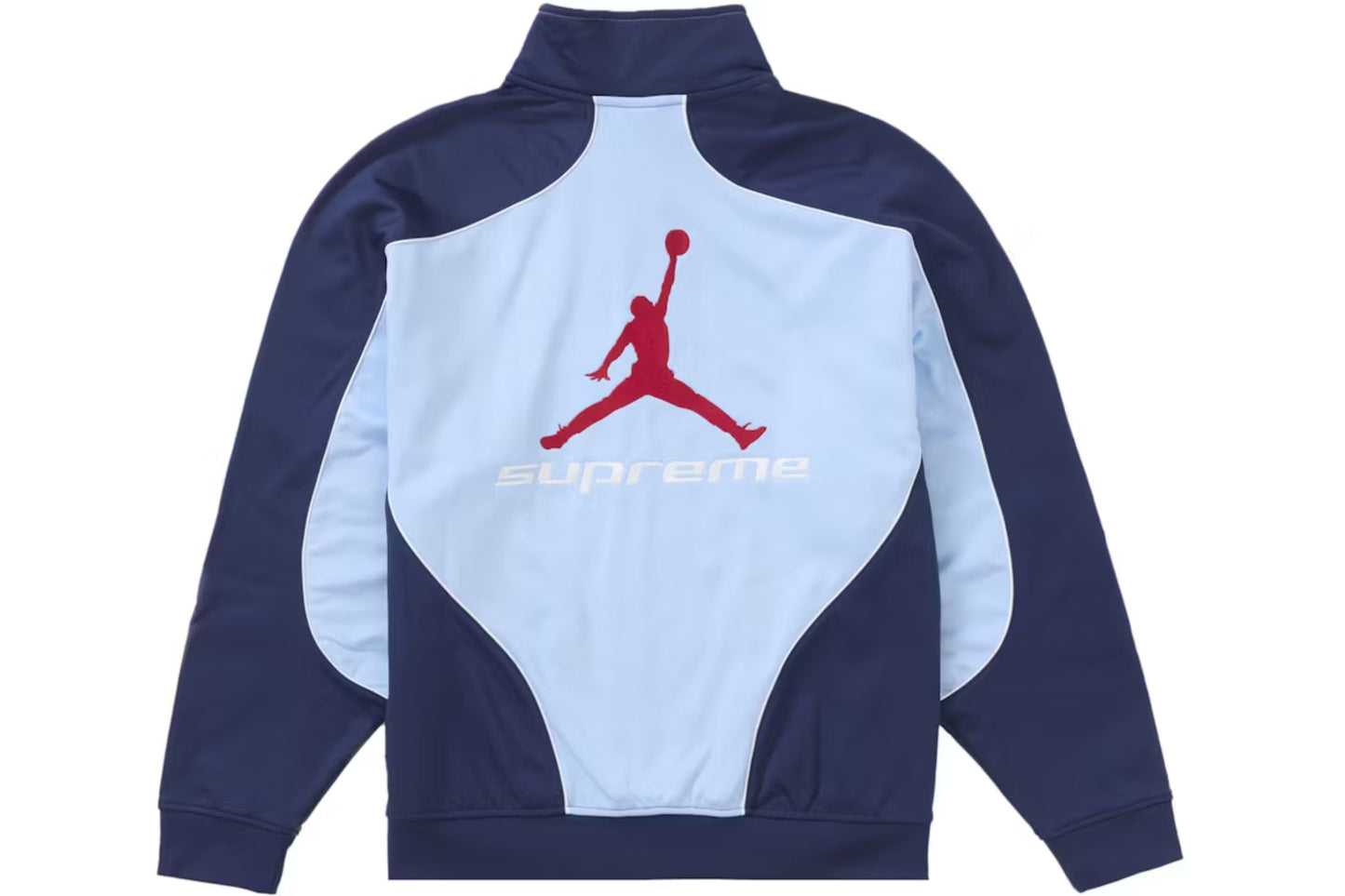 Men’s Jordan Supreme Tracksuit Set – Light Blue & Navy Zip Jacket with Joggers