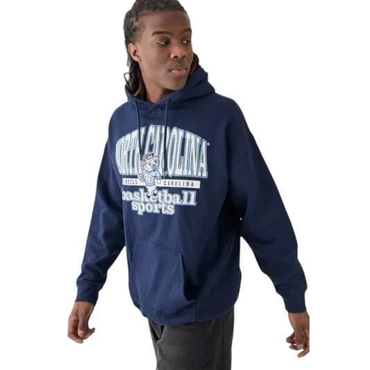 Navy Oversized North Carolina Basketball Sports Hoodie