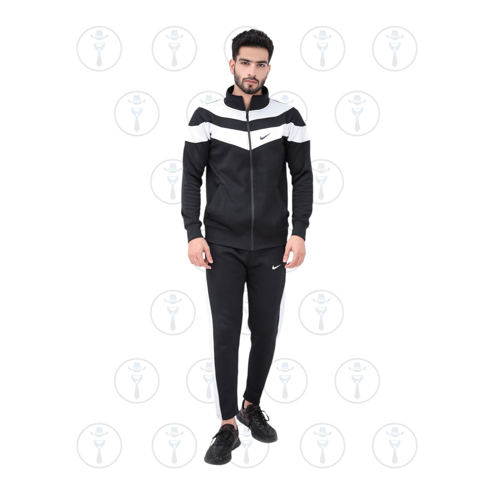 Nike Turbo-Winter Tracksuit Classic Black & White Elegance