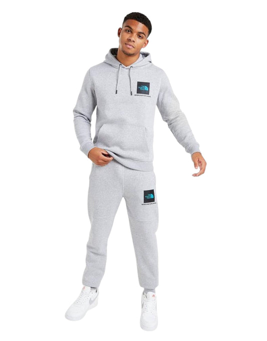 Comfort North Face Essentials: Heather Grey Hoodie & Joggers Set