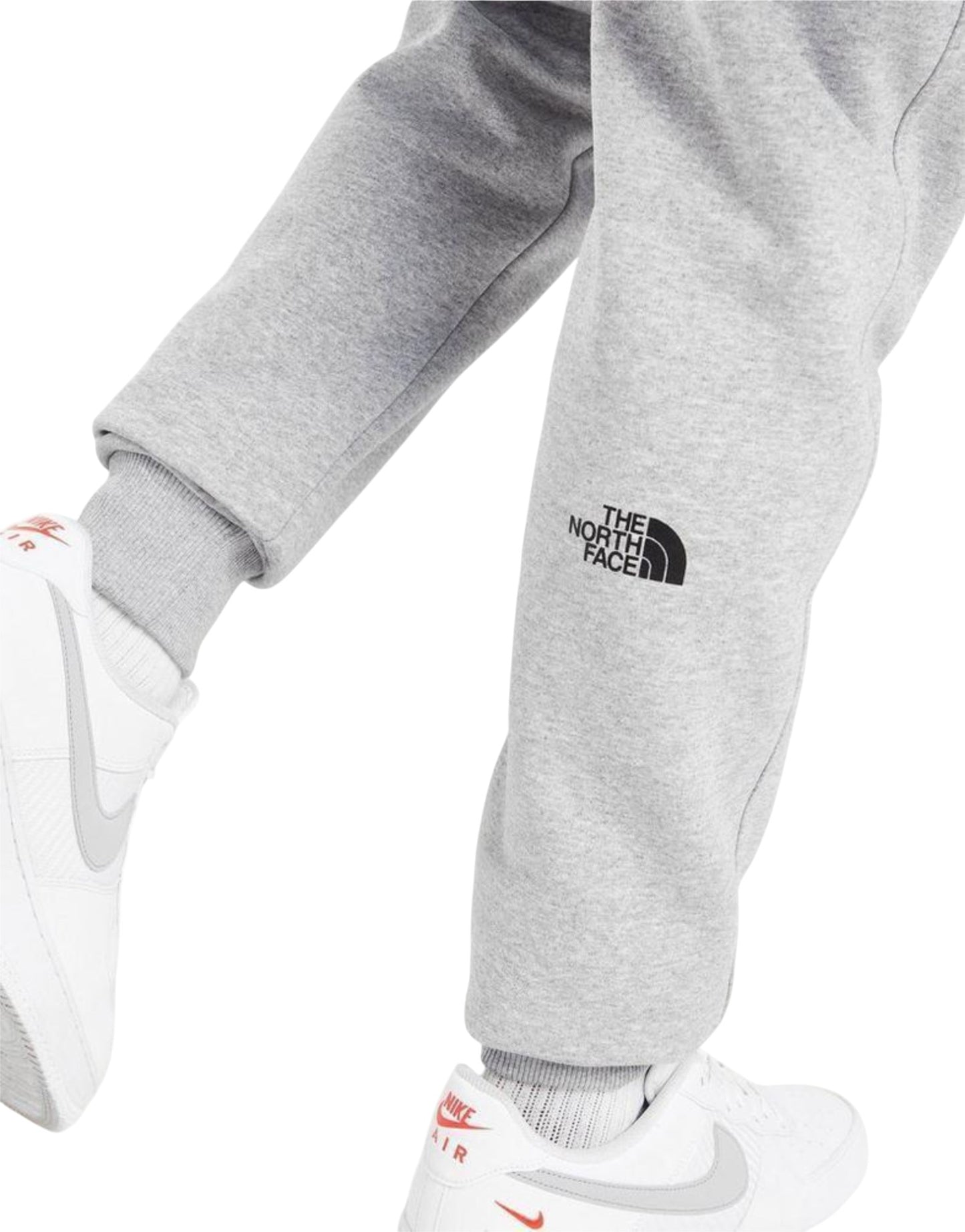 Comfort North Face Essentials: Heather Grey Hoodie & Joggers Set