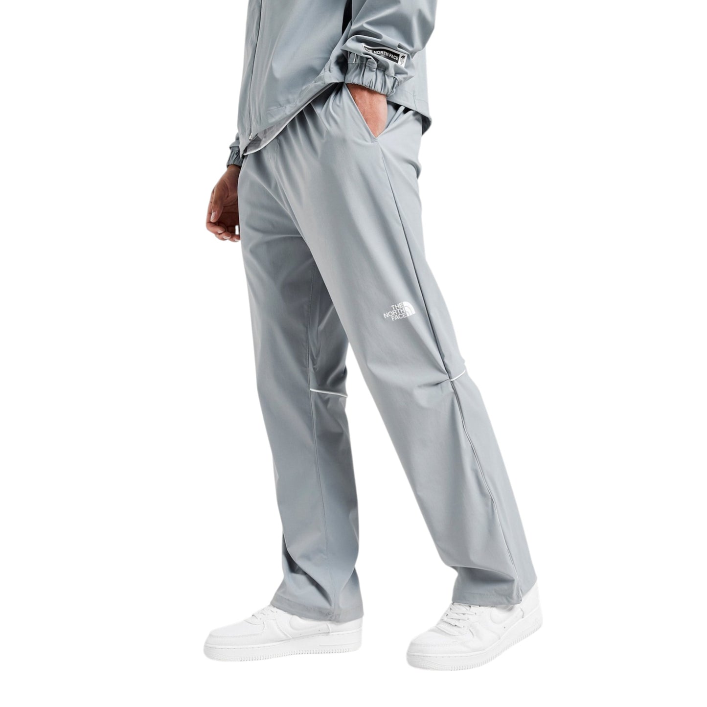 North Face Grey Tracksuit – Zip Jacket & Joggers for Active Comfort
