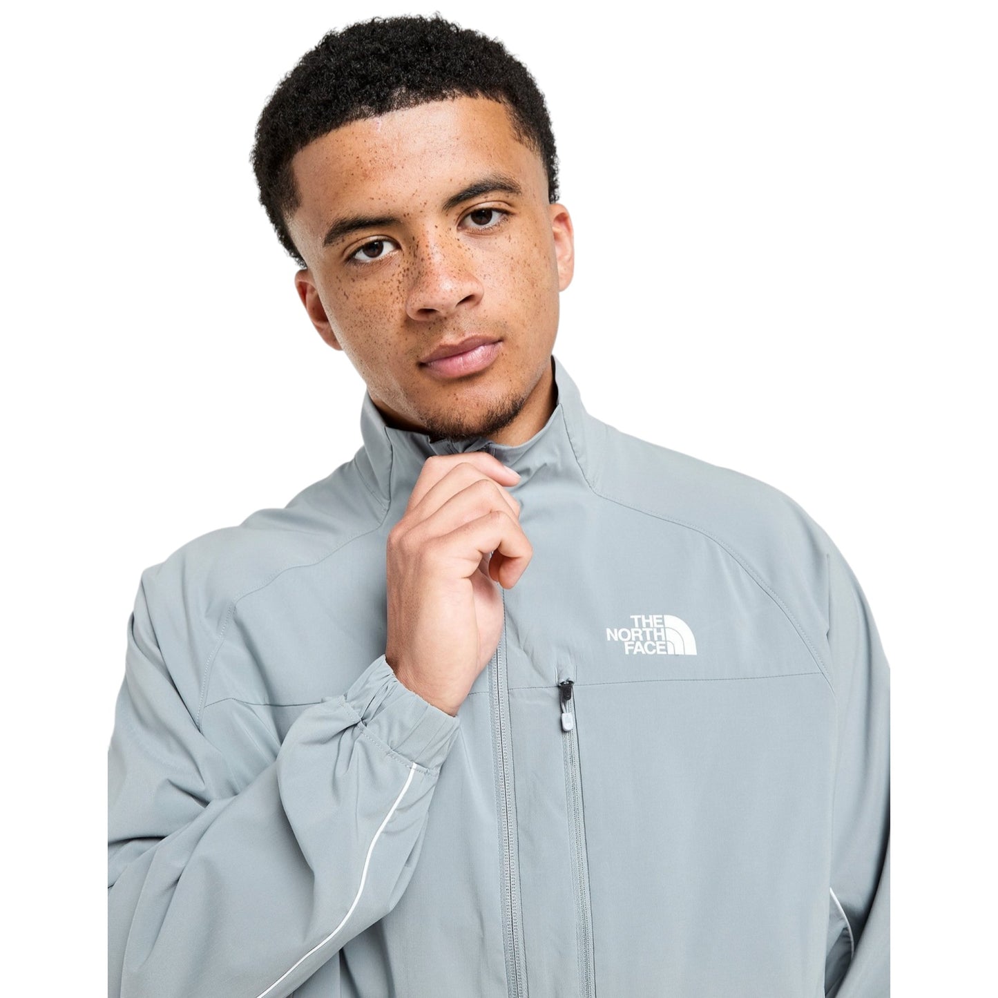 North Face Grey Tracksuit – Zip Jacket & Joggers for Active Comfort