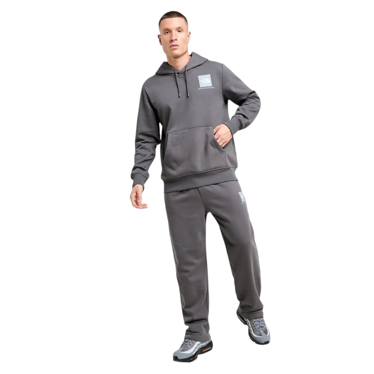 The North Face Grey Tracksuit – Casual Hoodie & Jogger Set
