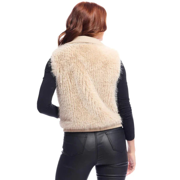 Women's Faux Fur Zip-Up Vest