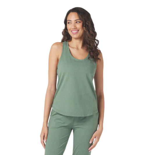 Women's Sage Green Marble Tank Top