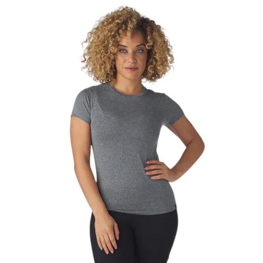 Classic Black Heather Simplicity Tee for Effortless Style