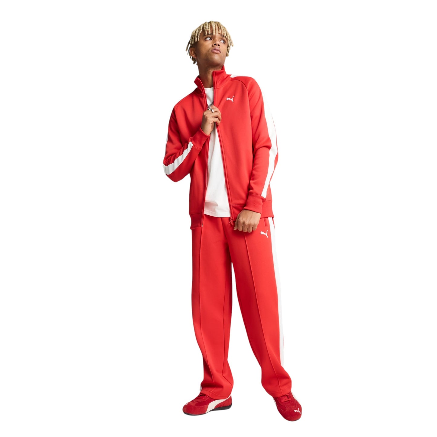 PUMA T7 Always On Men's Red Track Jacket & Pants Set – Classic Sportswear