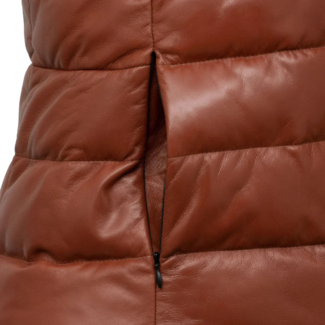 stylish-womens-rust-funnel-leather-gilet
