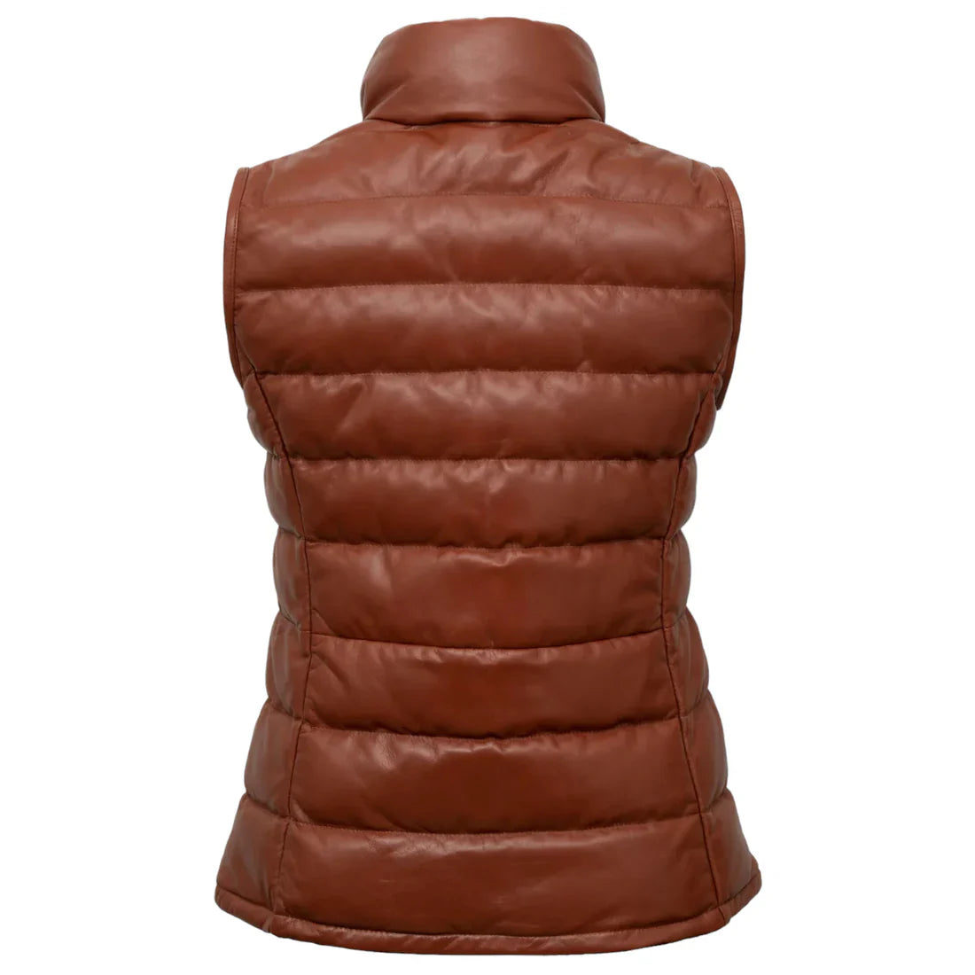stylish-womens-rust-funnel-leather-gilet
